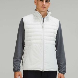 Lululemon Mens Down For It All Vest Cream  SZ XL